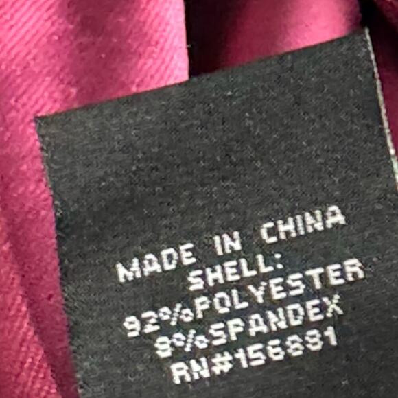 Maree Velvet Wide Leg Pant Belted Waist Burgundy Size 16 NWT - Picture 9 of 12